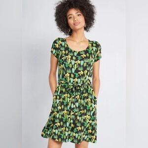 Modcloth Cactus Print Dress